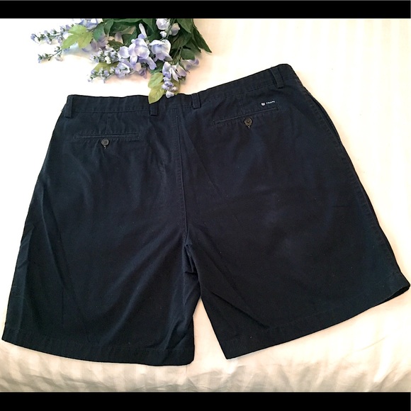 Chaps Navy Classic Chino Shorts (40) - Picture 6 of 9